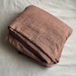 Pottery Barn European Flax Linen Waffle Duvet Cover Brick King Bedding Blanket. Fixed Price $149.99.