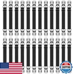 Boao 24 Pcs Bed Sheet Clips Straps Heavy Duty Adjustable Fasteners Elastic. Fixed Price $24.78.