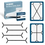 Lbkno 4PCS Bed Sheet Straps With Metal Clips, Holders Adjustable Black. Fixed Price $16.31.
