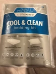 Allerease Cool & Clean Bedding Kit 3 Pc Mattress Protector- Queen Size. Fixed Price $14.99.