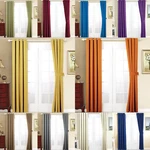 2 Pc Heavy Thick Blackout Grommet Window Curtain Drape Treatment Room Darkening. Fixed Price $29.68.