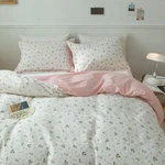 Amwan Pink Floral Duvet Cover Full Size Cotton Garden Bedding Sets Kids Girls. Fixed Price $78.54.