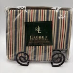 Ralph Lauren Chadwick Stripe Twin Fitted Sheet New Rare Red Blue Nos. Fixed Price $110.00.