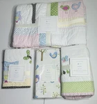 Pottery Barn Haley Baby Quilt, Quilted Sham, Crib Skirt, Fitted Sheet. Fixed Price $95.00.
