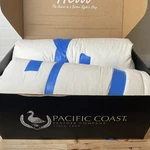 Pacific Coast White Goose Down Fiber Pillows, Bed 2 King Size. Fixed Price $74.99.