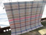 #2 Woven Catalogne Blanket Hand Made Cotton 58.5" Inches Wide X 102" New. Fixed Price $74.99.