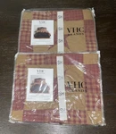 2 Nwt Vhc Nine Patchwork Standard Shams Star Country Western Cowboy Shabby. Fixed Price $20.00.