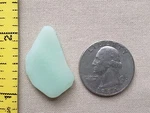 Pure Beach Sea Glass Surf Tumbled Jadeite Fire King Light Green Pendant E6. Fixed Price $11.99.