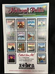 24-100% Cotton Sateen 6"X7" National Park Quilt Panels By Zebra. Fixed Price $45.00.