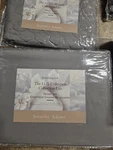 Jennifer Adams Lux Collection Duvet Set Blanket Pillow Shams Gray PO3234. Fixed Price $250.00.