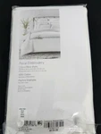 Euro Shams Bloomingdales Sky Floral Embroidery White Cotton New $115. Fixed Price $79.99.