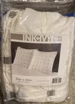 Ink+ivy Embroidered Euro Sham With White Finish. Fixed Price $24.95.
