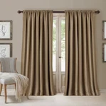 Elrene Curtains 52 84 Antique Gold Single Window Panel All Seasons Faux Silk. Fixed Price $39.99.