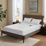 Beautyrest Cotton Heated Mattress Pad Bed Warmer 20 Settings Queen White. Fixed Price $53.99.
