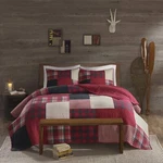 Reversible Quilt Set Cottage Styling Lightweight Coverlet Red Plaid Full/queen. Fixed Price $234.11.