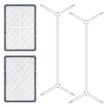 Xunesip Bed Sheet Straps, 2PCS Elastic Adjustable Holder 2, White. Fixed Price $13.99.