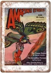 1931 Pulp Cover Amazing Stories V06 N03 Retro Look Reproduction Metal Sign J1018. Fixed Price $26.95.