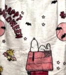 Peanuts Snoopy Berkshire Halloween Velvetsoft Blanket 60X70 Pink Great Pumpkin. Fixed Price $40.00.