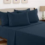6 Piece Bed Sheet Set 1800 Series Microfiber Comfort Deep Pocket Hotel. Fixed Price $23.25.