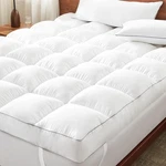 Inch Duck Feather Bed King Size, 100% Cotton Extra Thick Mattress Topper, 2500. Fixed Price $99.99.