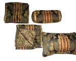 Croscill Majestic Green Ruby Damask Stripe (4P) King Shams, Set. Fixed Price $100.00.