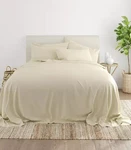 Ienjoy Home Solids Style 6-PC. Sheet Set King Ivory 100% Microfiber Polyester. Fixed Price $25.19.