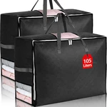 2PACK 105L Extra Large Blanket Comforter Storage Bags, Foldable. Fixed Price $16.86.