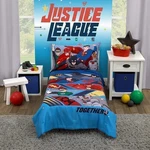 Warner Brothers Justice League 4 Piece Toddler Bedding Set - Batman,.... Fixed Price $23.95.
