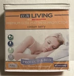 Lux Living Full Double Premium Elite Mattress Cover Protector Pad Cotton Terry. Fixed Price $26.99.