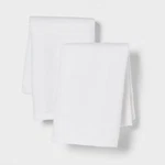 Standard Easy Care Cotton Blend Sateen Pillowcase White :2-PACK. Fixed Price $13.00.