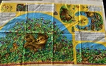 Beary Berry Patch Lisa Mccue Cotton Fabric Panel Bibs Crib Diaper Stacker. Fixed Price $15.00.