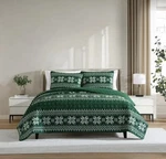 Lenox Holiday Collection Green (1)QUILT Full/queen 90 X96 (2)STANDARD Shams. Fixed Price $49.95.