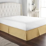 Elegant California King Bed Skirt 14-INCH Drop, Wrinkle-resistant Microfiber. Fixed Price $19.99.