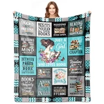 Book Lovers Gifts Women Throw Blanket 60X50 Inch Reader Reading Librarian. Fixed Price $35.69.