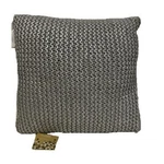 By Marlo Lorenz 19" Square Throw Pillow In Silver. Fixed Price $16.99.