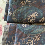 Ralph Lauren Henry 2 Standard Pillow Shams Bedding Dark Paisley Plaid. Fixed Price $240.00.