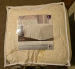 Lush Cor Queen Ruffle Skirt Bedspread- 3 Pc Set Ivory. Fixed Price $34.99.