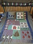 Jc Penney Comforter, Shams, Valance & (6) Set Camp Cabin Theme. Fixed Price $55.00.