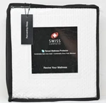 Swiss Comforts Twin Tencel Mattress Protector White Soft Cool Quiet Waterproof. Fixed Price $29.95.