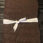 Set Of 2 Pottery Barn Belgian Linen Hand Stitched Euro Shams Chocolate *read New. Fixed Price $80.00.