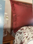Mainstays Home Standard Cotton Rich Blend Autumn Red Pillow Sham 20X26. Fixed Price $9.99.