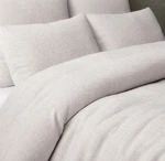 Restoration Hardware Crossweave Cotton Linen Duvet Cover King Mist Gray $790. Fixed Price $175.00.