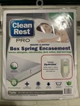 Clean Rest Simple Bed Bug & Allergen Blocking Box Spring Encasement Zip-n-click. Fixed Price $29.99.