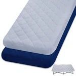 2 Pack Quilted Sheet For Regalo My Cot Portable Toddler Bed,joovy Travel Boy. Fixed Price $32.99.