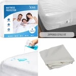 Bed Cover Twin Size Fitted Sheet Zippered Plastic Mattress Waterproof Protector. Fixed Price $14.92.