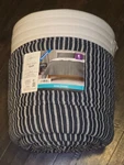 Mainstays Black Stripe Cotton Polyester Quilt King Size Reversible New Nwt. Fixed Price $39.99.