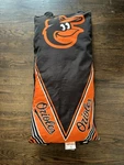 Large Baltimore Orioles Logo Bird Pillow Northwest Folds In Half Rare Blk Orange. Fixed Price $21.99.