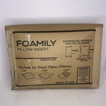 Foamily Pillow Insert 18X18 Premium Standard. Fixed Price $12.99.