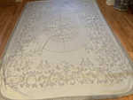 Lamont Home Twin Size Light Blue Aqua Cotton Matelasse Fringe Bedspread Coverlet. Fixed Price $59.99.