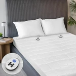 Restful Quilted Electric Heated Mattress Pad King Size, 76" X 80",. Fixed Price $76.99.